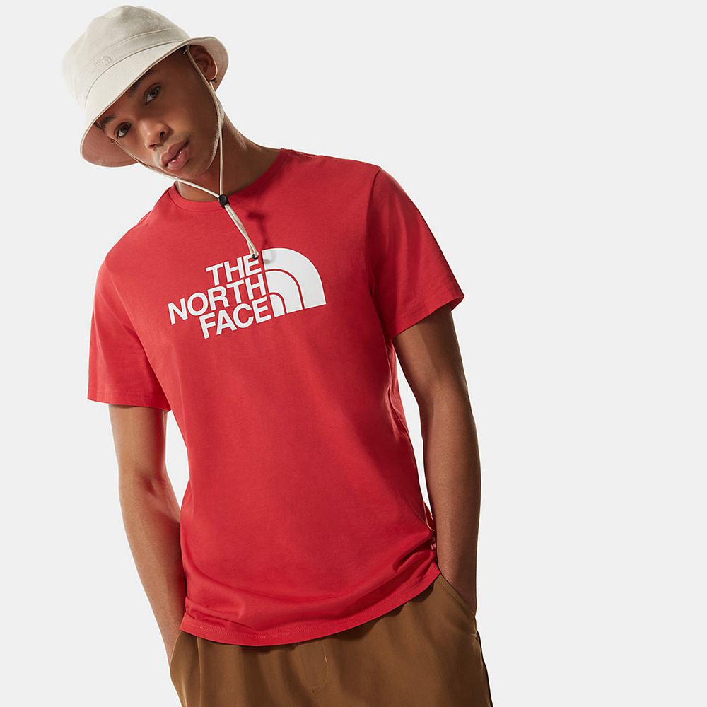 The North Face T-Shirts Mens Australia - The North Face Easy Red (JBI-207814)